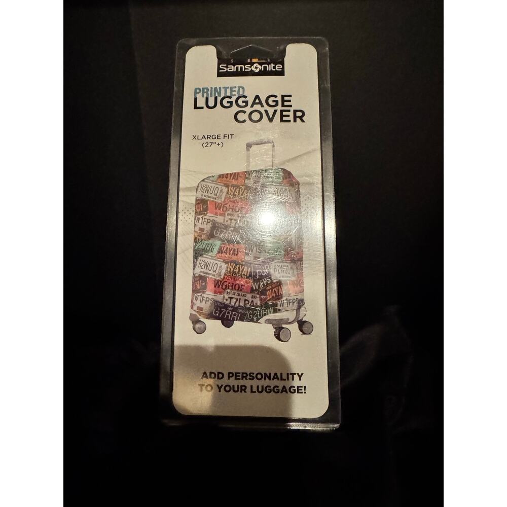 Samsonite printed luggage cover (medium fit 24”-26”)